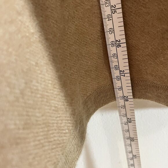 Cuyana One Size Brown 100% Baby Alpaca Turtleneck Long Sleeve Sweater - Picture 11 of 11